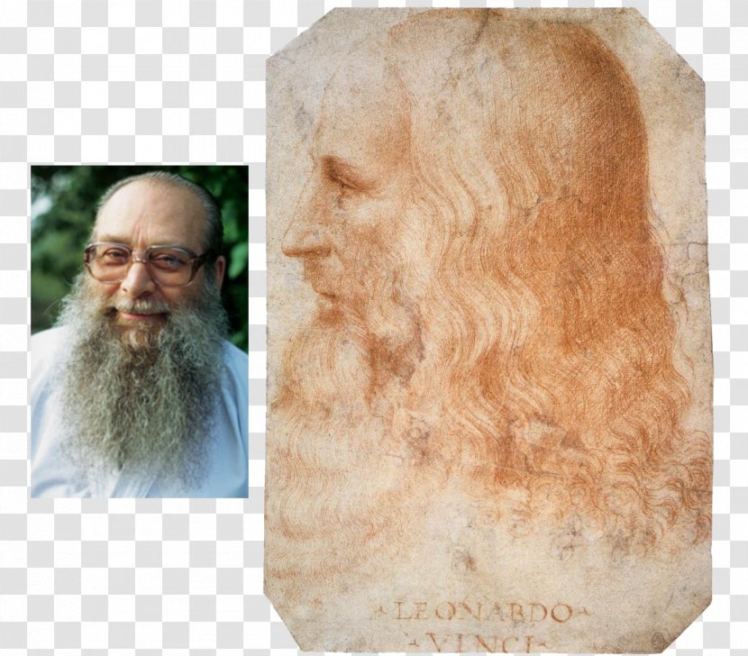 Lucan Portrait Of Leonardo Da Vinci A Man In Red Chalk Renaissance Mona Lisa - Painting Transparent PNG