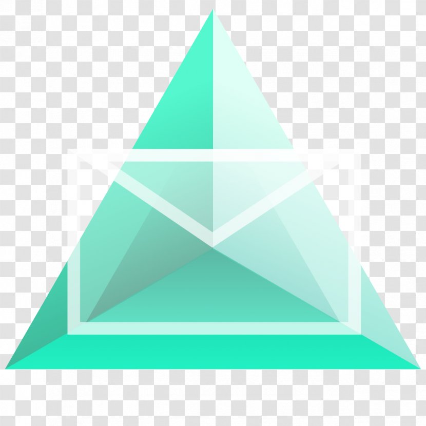 Triangle - Aqua Transparent PNG