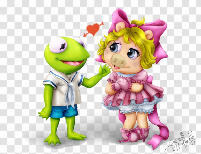 Miss Piggy Kermit The Frog Animal Beaker Muppet*Vision 3D - Figurine - Couple Cartoon Transparent PNG