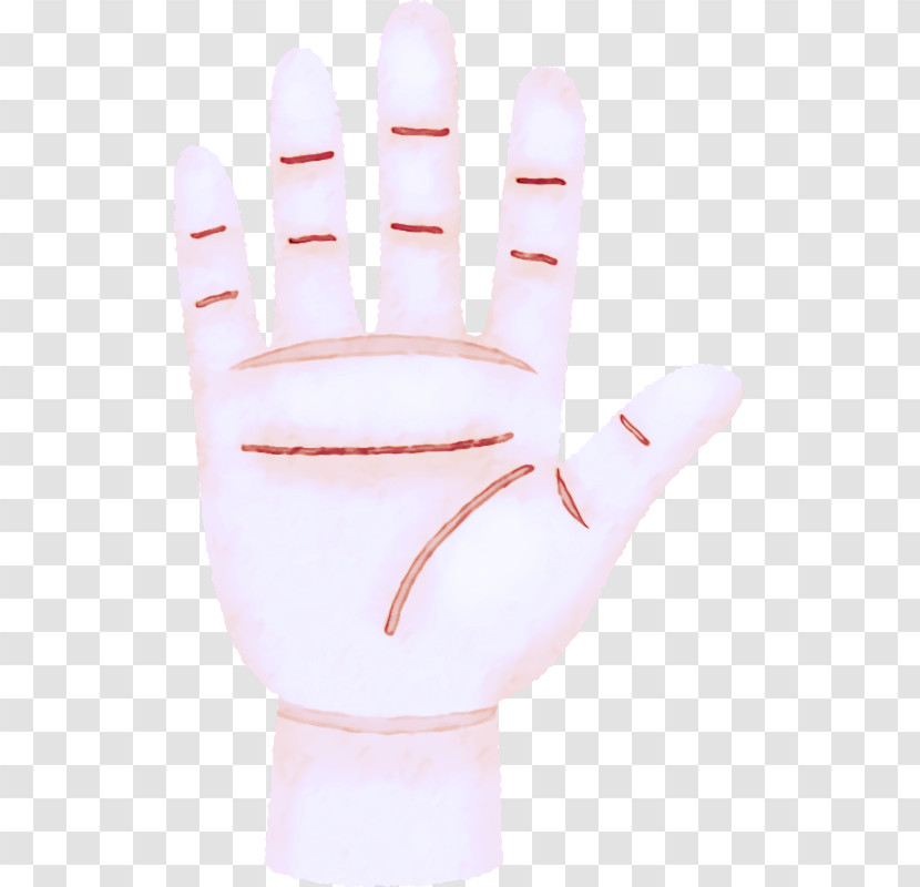 Glove Hand Finger Personal Protective Equipment Pink Transparent PNG