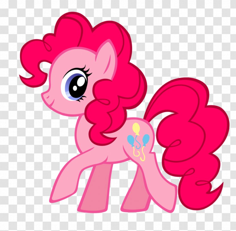 Pinkie Pie Rainbow Dash Pony Applejack Twilight Sparkle - Heart - Color Wave Transparent PNG