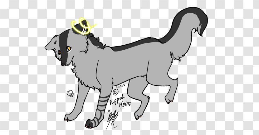 Dog Sheep Goat Mammal Cat - Fictional Character - Wolf And Moon Transparent PNG