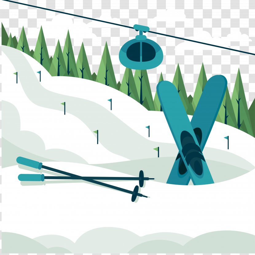 Skiing Euclidean Vector - Sport Transparent PNG