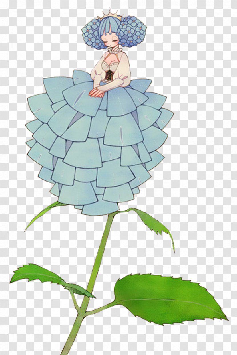 Flower Woman Illustration - Fashionable Transparent PNG