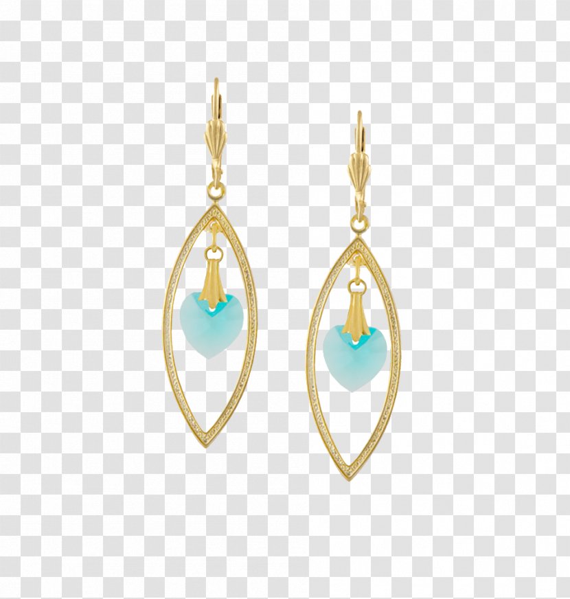 Turquoise Earring Body Jewellery Charms & Pendants - Earrings - Gold Transparent PNG