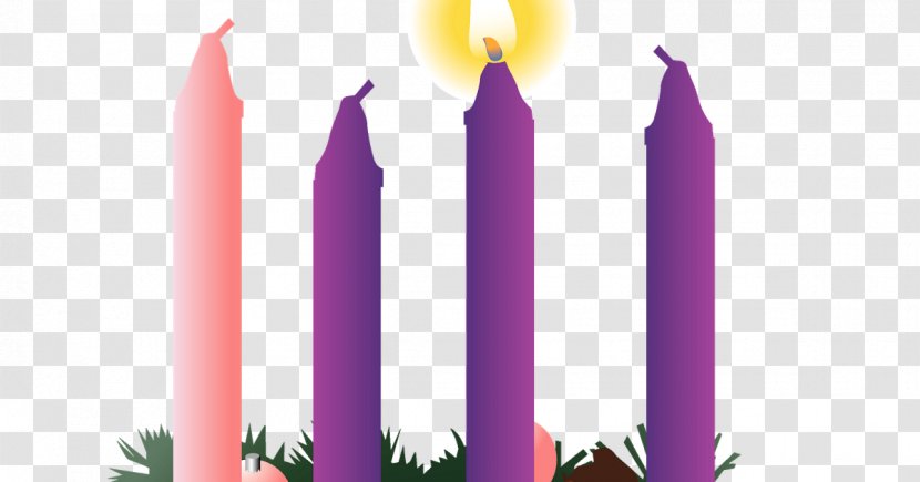Advent Sunday Gaudete Wreath 4th Of - Candle Transparent PNG