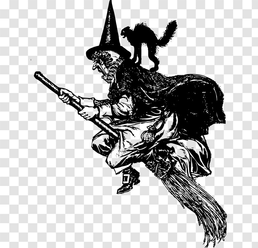 Witch's Broom Witchcraft Clip Art - Mammal - Witch Transparent PNG