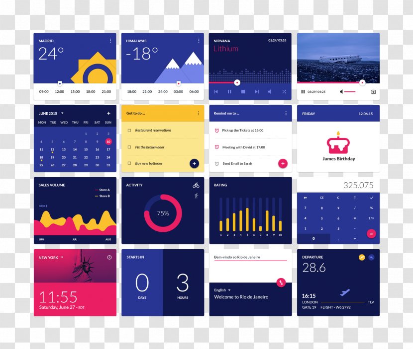 Phone UI Toolkit - User Interface - Software Widget Transparent PNG