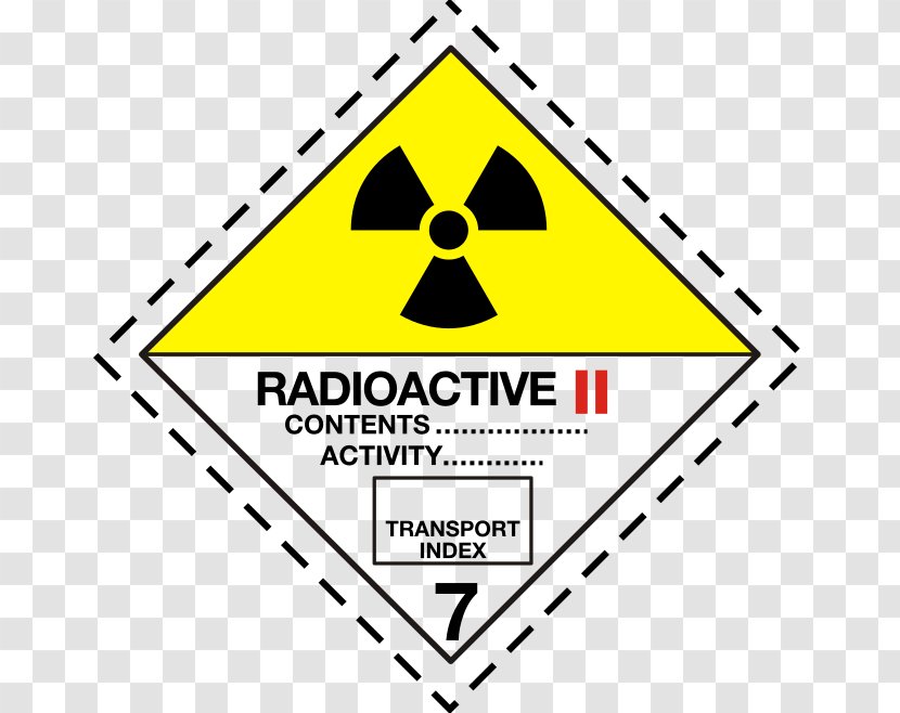 ADR Dangerous Goods Safety Advisor Hazchem HAZMAT Class 7 Radioactive Substances - Text Transparent PNG