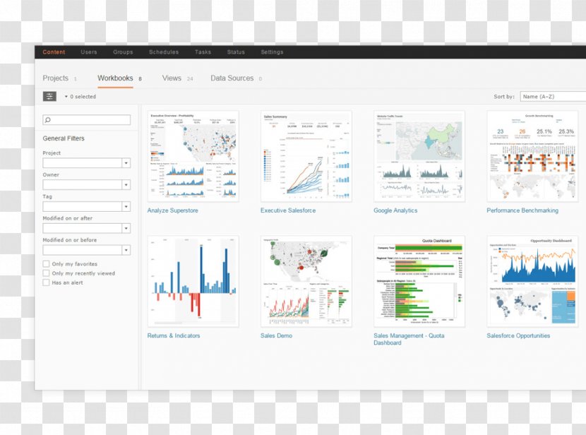 Tableau Software Online Server Computer Business Intelligence - Productivity - Analytics Transparent PNG