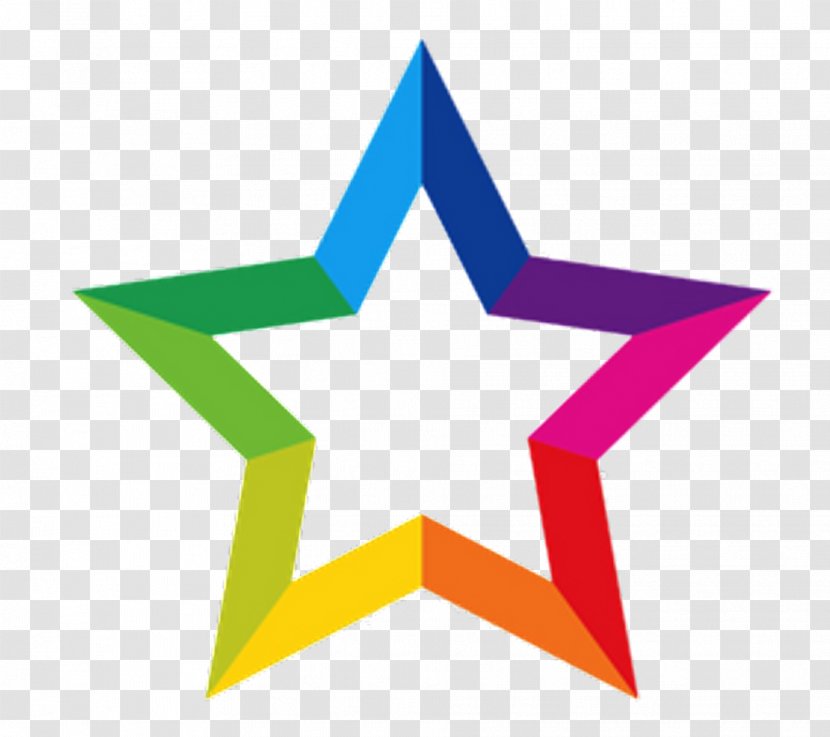Light Color Star Rainbow Symbol Transparent PNG