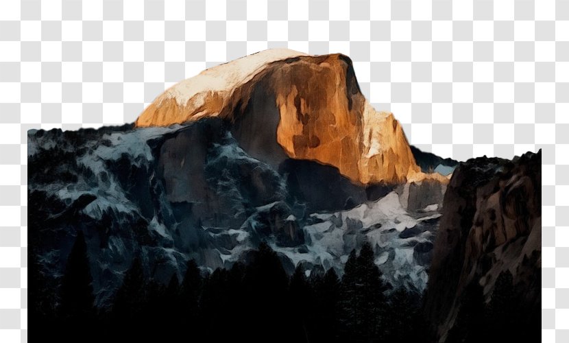 Nature Mountainous Landforms Rock Natural Landscape Mountain - Watercolor - Wilderness Formation Transparent PNG