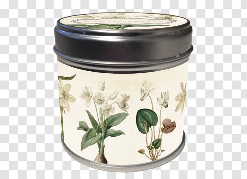 Doftljus Odor Light Jar Cloth Napkins - Botanical Wreath Transparent PNG