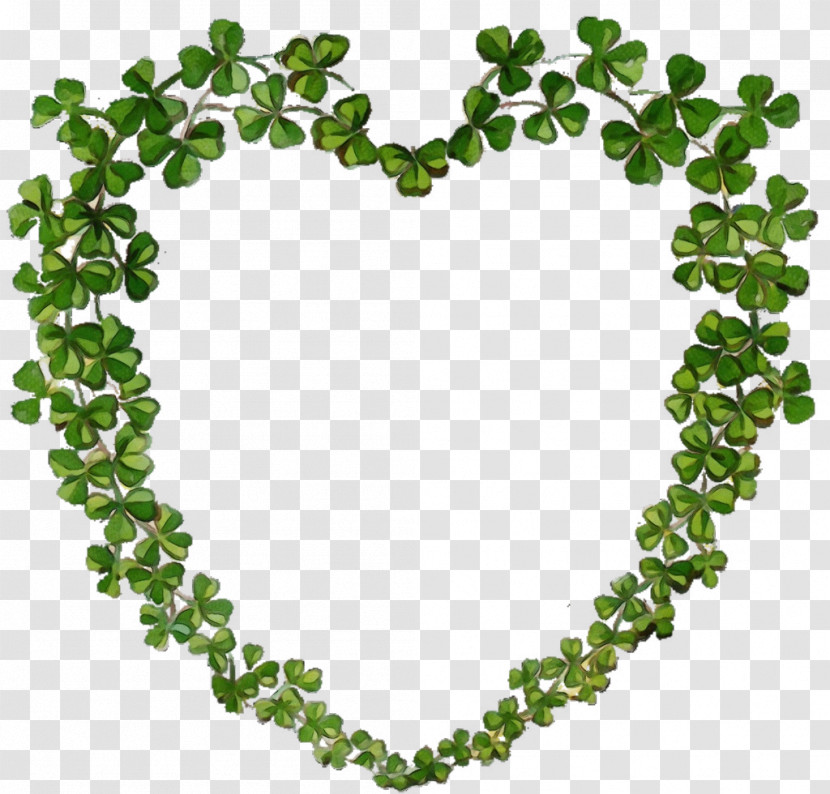 Green Leaf Heart Plant Heart Transparent PNG