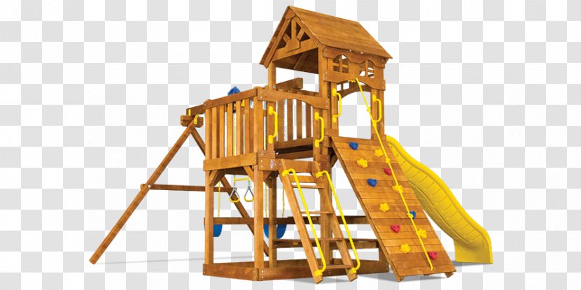 Playground Swing Climbing Playscape Outdoor Playset - Rope - Wooden Fort Transparent PNG
