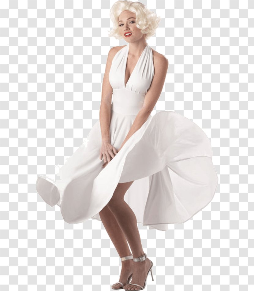 White Dress Of Marilyn Monroe Folk Costume Designer Clothing - Heart Transparent PNG