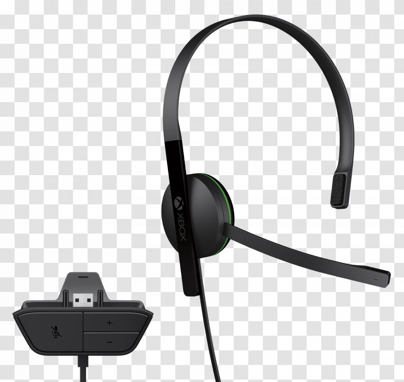 Xbox 360 Microsoft One Chat Headset Headphones - Electronic Device Transparent PNG