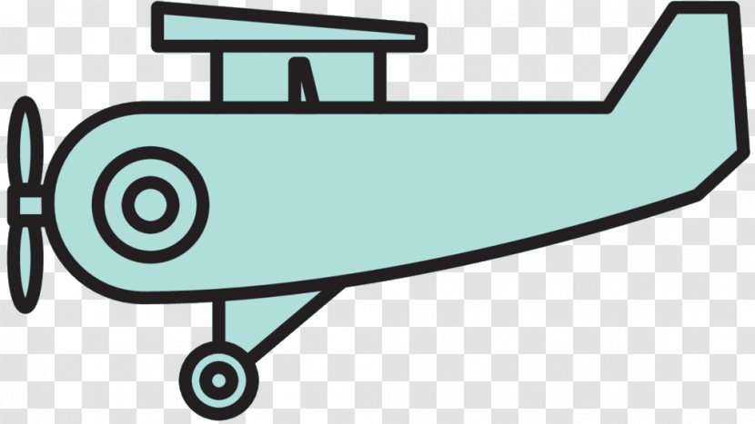 Clip Art Airplane Product Design Line - Biplane Transparent PNG