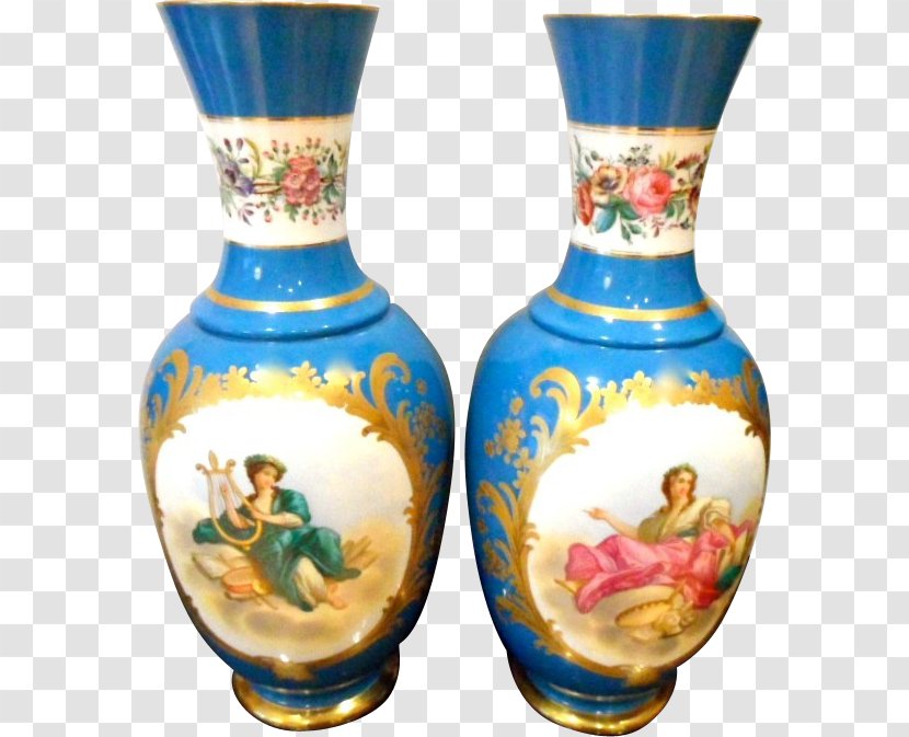 Vase French Porcelain Antique Limoges Transparent PNG