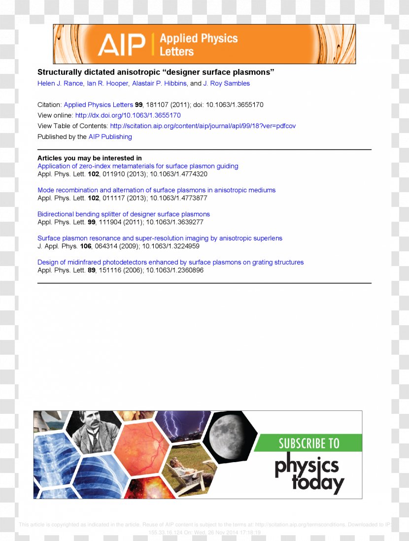 American Institute Of Physics Today Free Surface Research - Experimental Transparent PNG