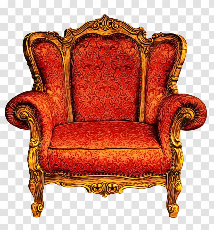 Furniture Chair Red Napoleon Iii Style Carving - Throne Room Transparent PNG