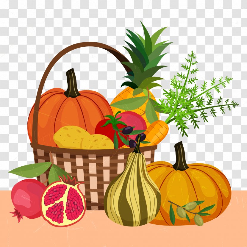 Pumpkin Gourd Fruit Vegetable - Food - Vegetables, Fruit, Transparent PNG
