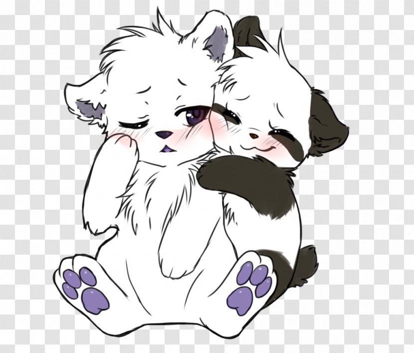 Puppy Drawing Kitten Giant Panda Clip Art - Watercolor - Cute Pictures Transparent PNG