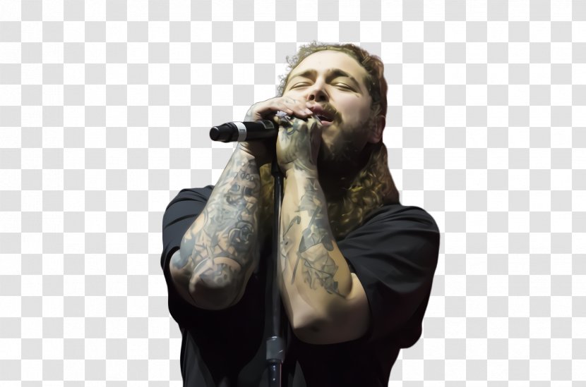 Singing Cartoon - Post Malone - Performance Transparent PNG