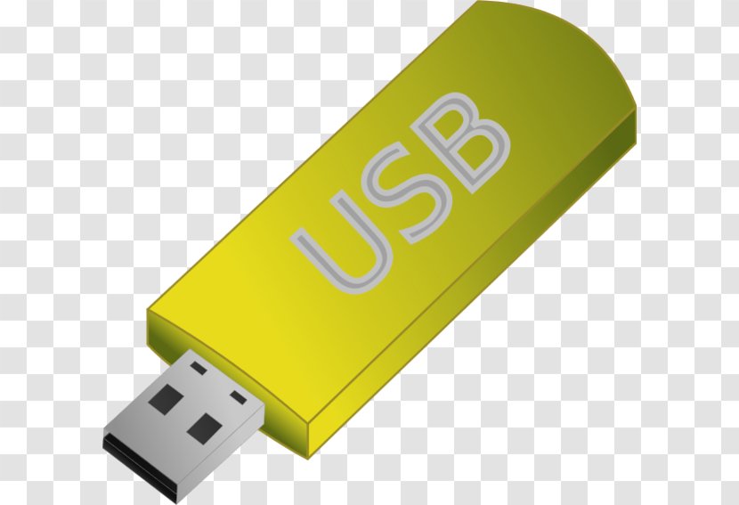 USB Flash Drives Disk Storage Clip Art Memory Hard - Computer - Usb Transparent PNG
