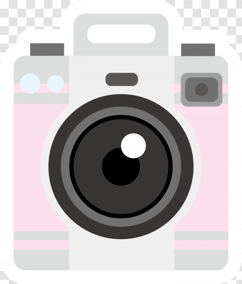 Camera Download - Cameras Optics - Vector Pink Simple Flat Transparent PNG