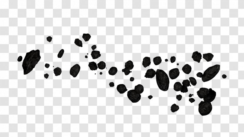 Asteroids Asteroid Belt Clip Art - Black And White - Meteor Transparent PNG