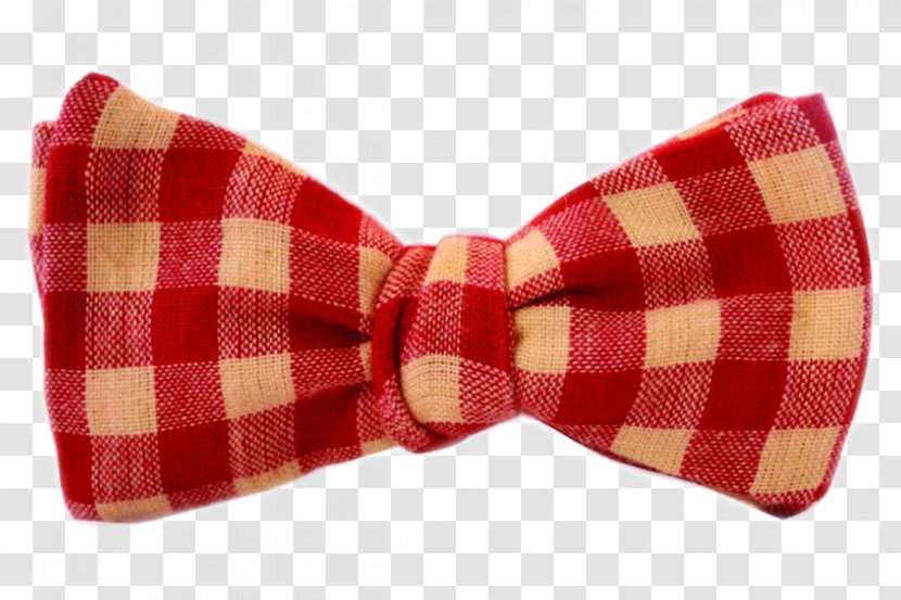 Bow Tie Necktie Tartan Clothing Accessories Einstecktuch - Red - BOW TIE Transparent PNG