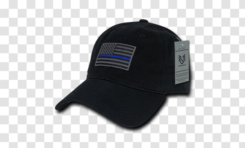 Flag Of The United States Baseball Cap Patch - Black Transparent PNG