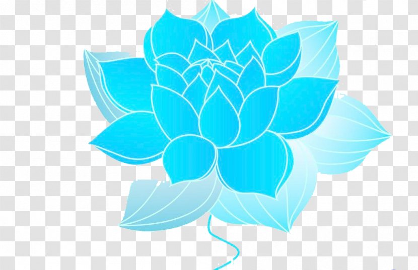 Nelumbo Nucifera Blue - Flowering Plant - Lotus Transparent PNG