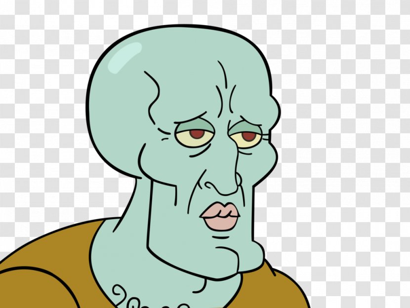 Squidward Tentacles Plankton And Karen Nickelodeon The Two Faces Of - Heart - Handsome Transparent PNG