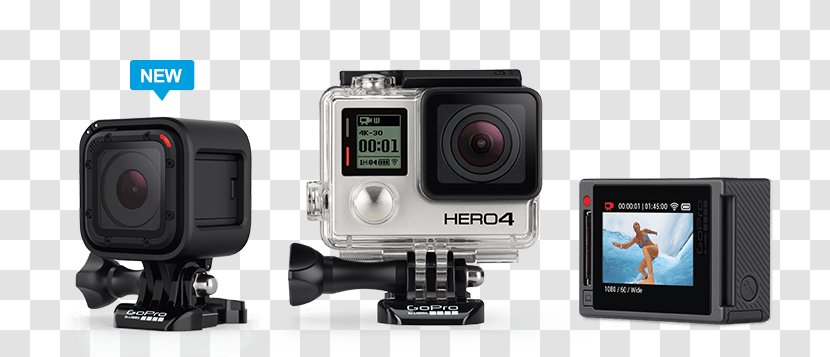 GoPro HERO4 Black Edition Silver HERO+ LCD Camera - Digital Transparent PNG