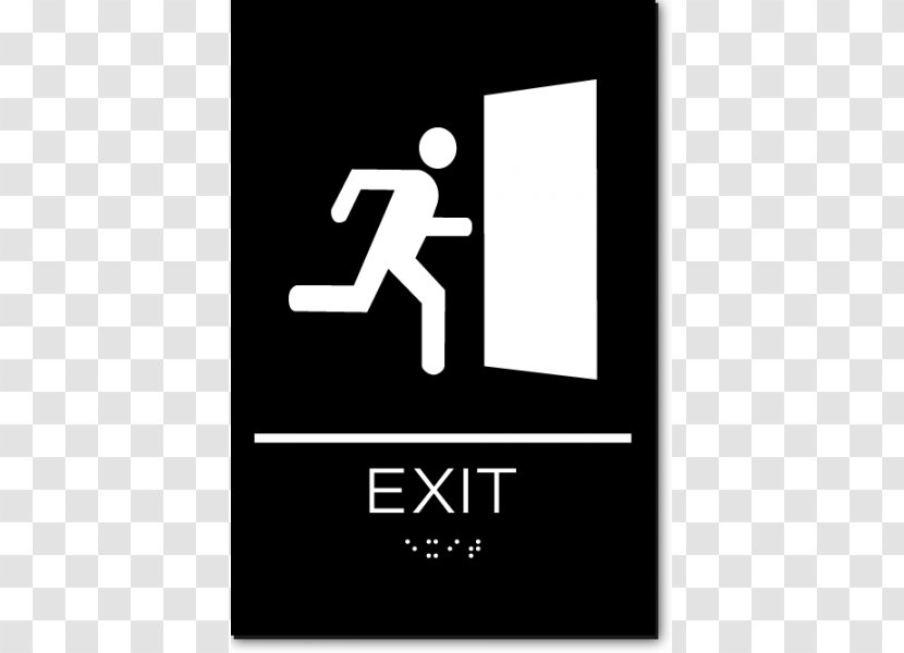 Exit Sign ADA Signs Emergency Signage Accessibility - Accessible Toilet - Ibc Business Transparent PNG