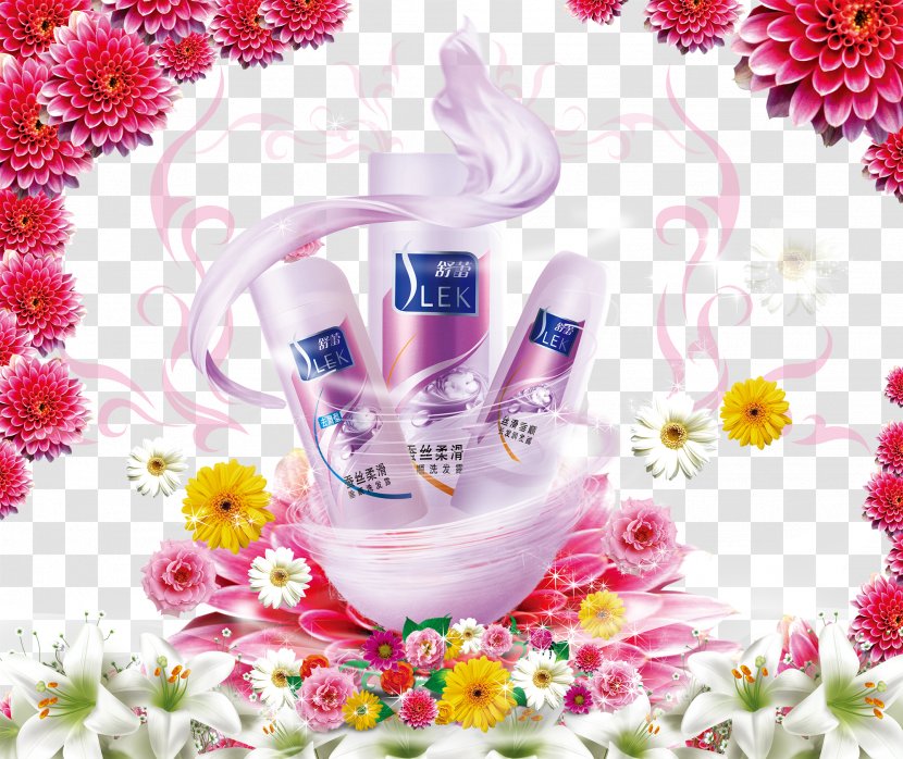 Shampoo Cosmetics Advertising Poster Shower Gel - Pantene - Shulei Transparent PNG