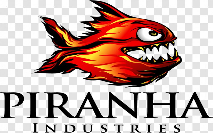 Piranha Industries Logo Clip Art - Artwork - Fictional Character Transparent PNG