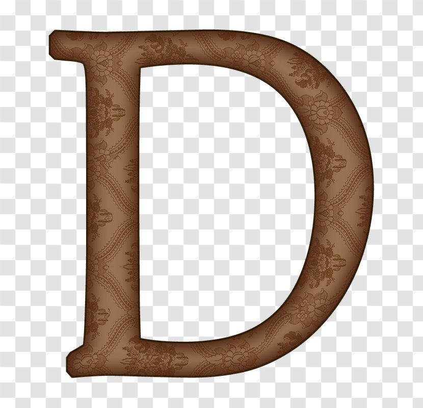 Metal Copper Font - LETTER D Transparent PNG