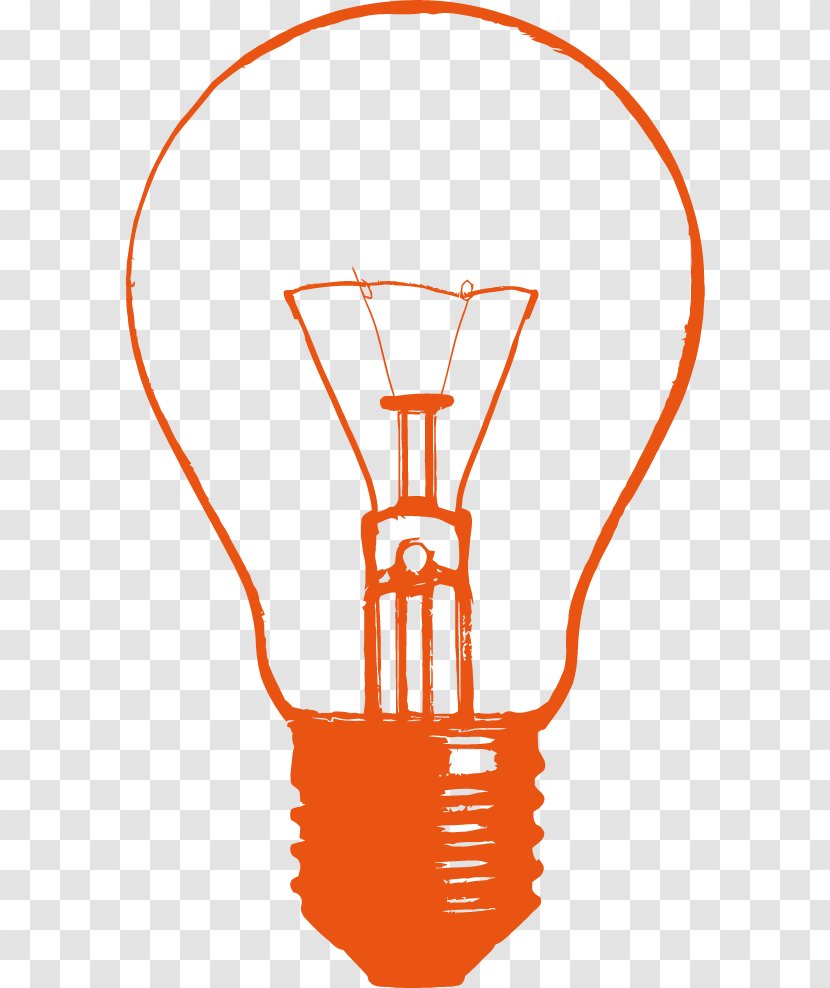 Incandescent Light Bulb Lamp Clip Art - Silhouette Transparent PNG