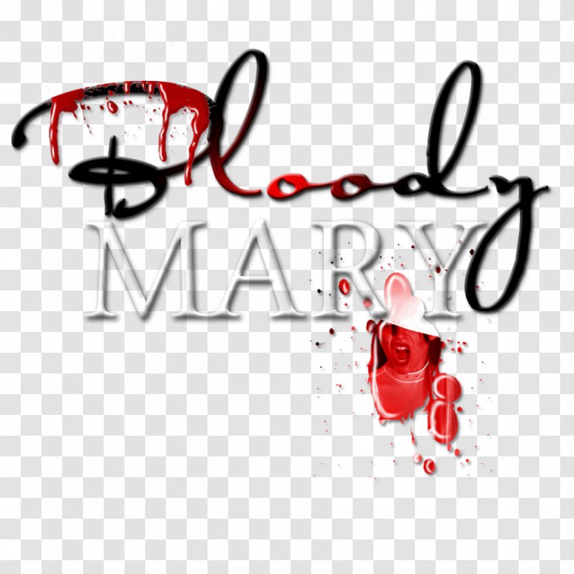 Bloody Mary Text Logo Font - Frame Transparent PNG