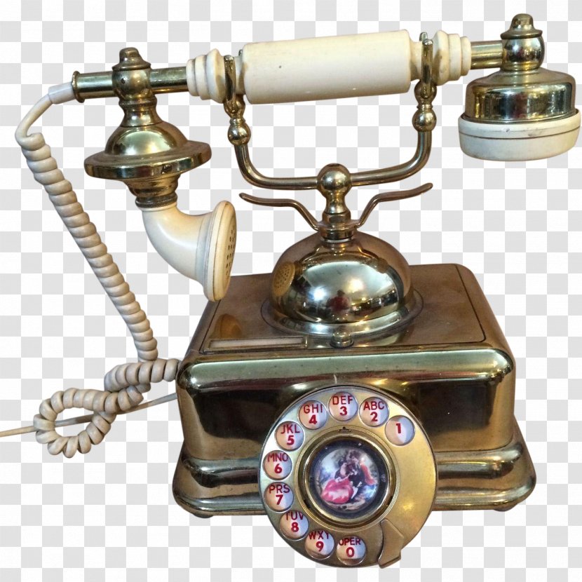 Rotary Dial Telephone Western Electric Retro Style - Metal - France Transparent PNG