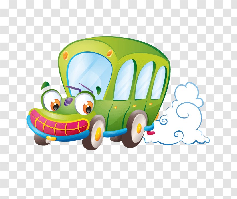 Wall Decal Clip Art Illustration Text - Wheels On The Bus Transparent PNG