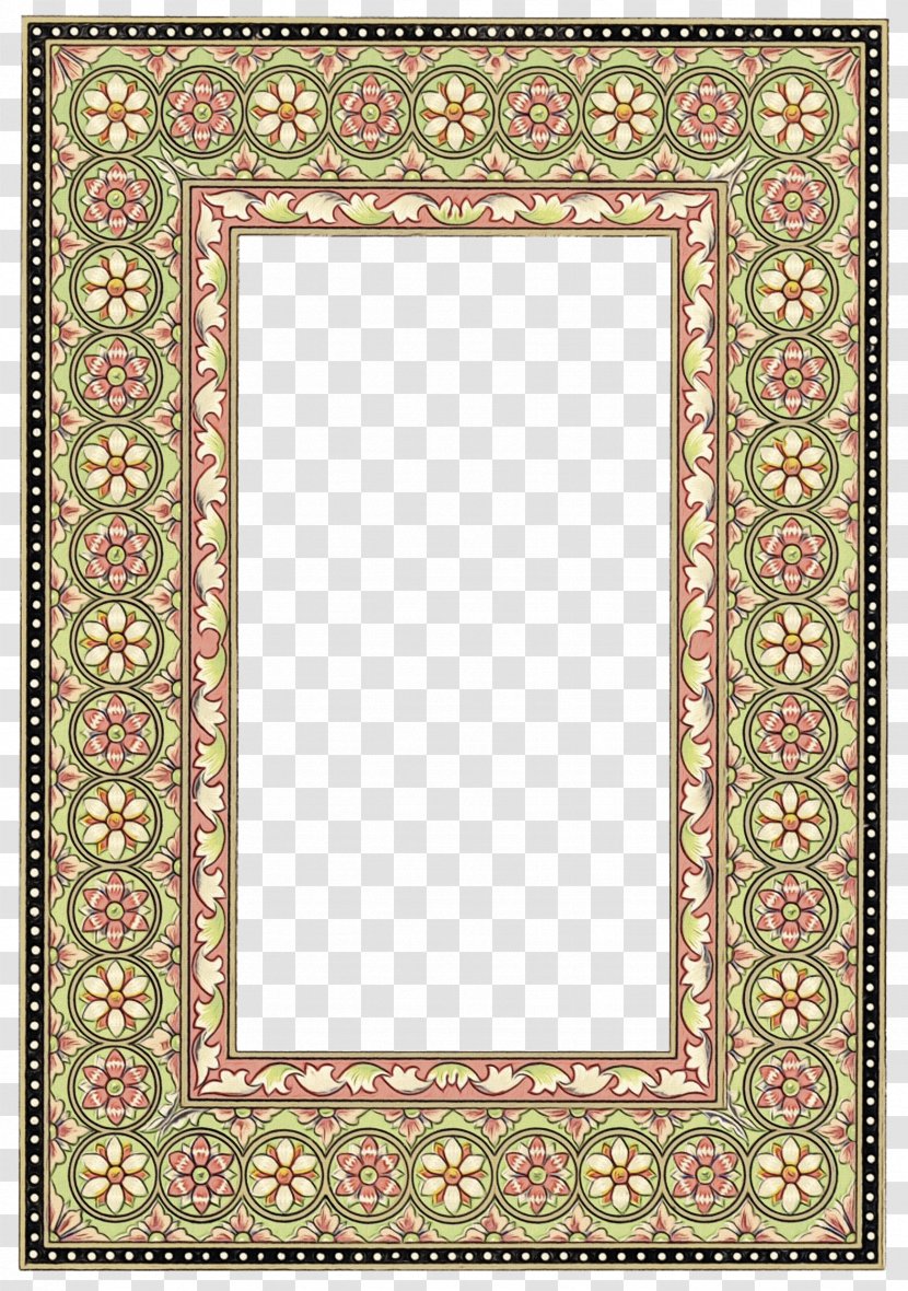 Background Design Frame - Arabic Language - Interior Paisley Transparent PNG