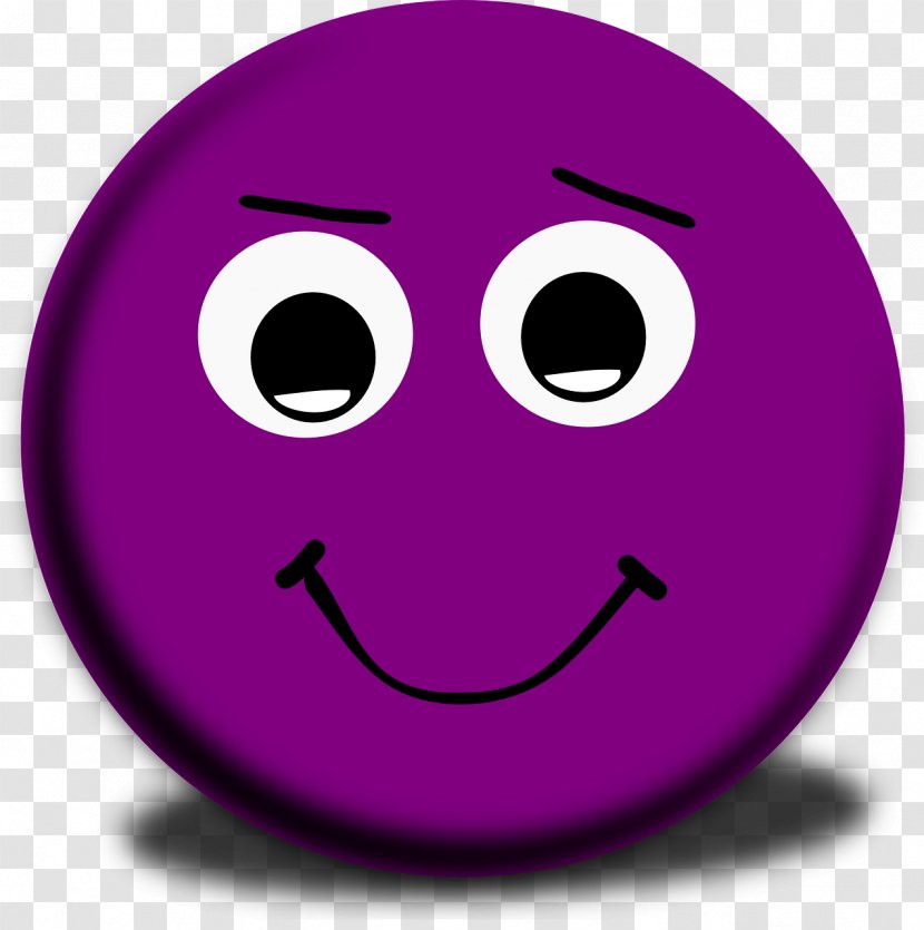 Smiley Emoticon Purple Clip Art Transparent PNG