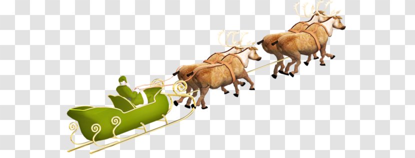 Santa Claus Reindeer Ded Moroz Sled Clip Art - Arrenslee Transparent PNG