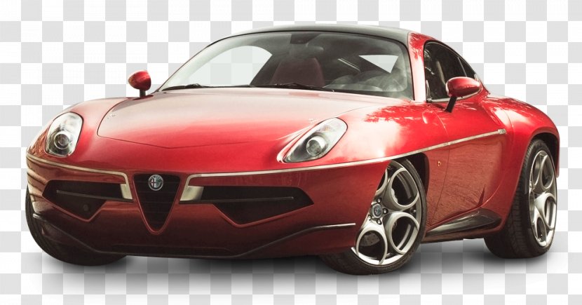 Alfa Romeo 8C Competizione Car Disco Volante By Touring 156 - Automotive Exterior - Red Transparent PNG