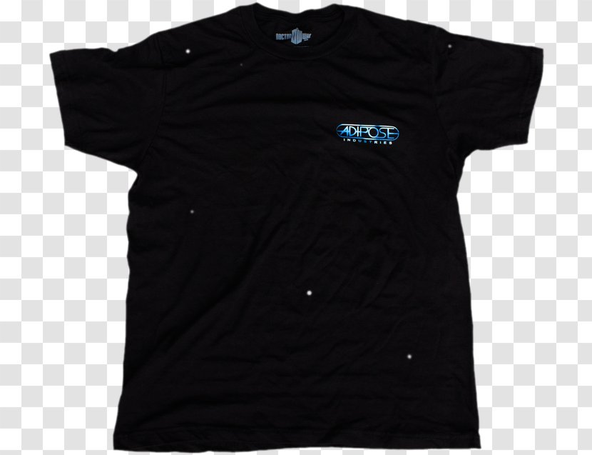 Printed T-shirt Sleeve Crew Neck - Black Transparent PNG
