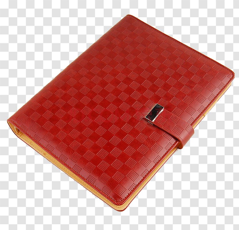 Your Diary - Wallet - Brick Red Checkered Transparent PNG